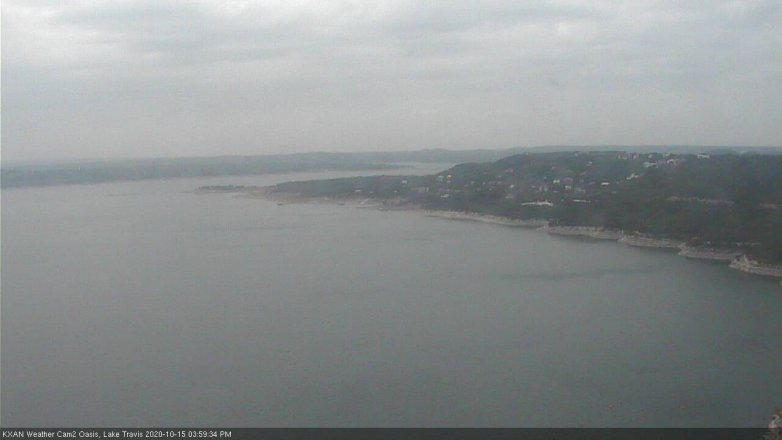 Lake Travis webcam, October 15, 2020 4:00 PM CT