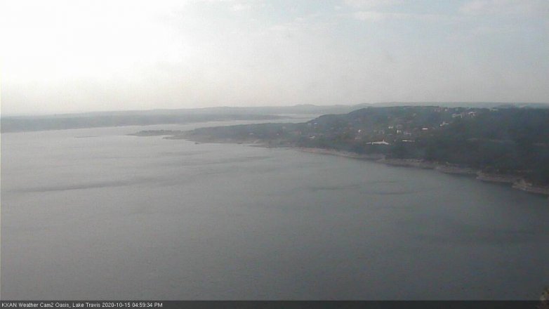 Lake Travis webcam, October 15, 2020 5:00 PM CT