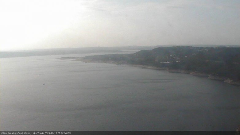 Lake Travis webcam, October 15, 2020 5:25 PM CT