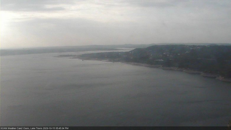 Lake Travis webcam, October 15, 2020 5:45 PM CT