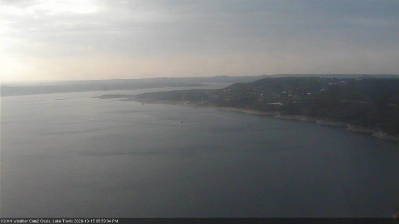 Lake Travis webcam, October 15, 2020 6:00 PM CT