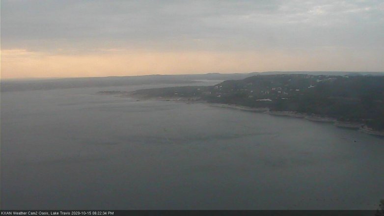 Lake Travis webcam, October 15, 2020 6:25 PM CT