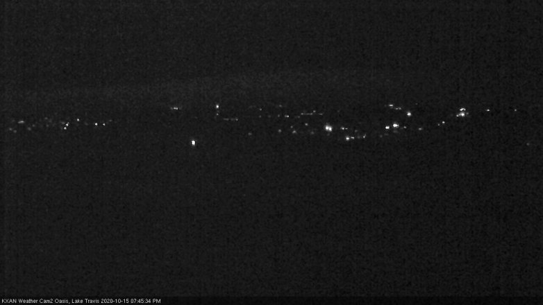Lake Travis webcam, October 15, 2020 7:45 PM CT