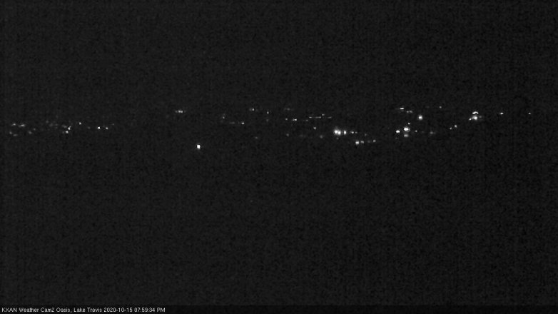 Lake Travis webcam, October 15, 2020 8:00 PM CT