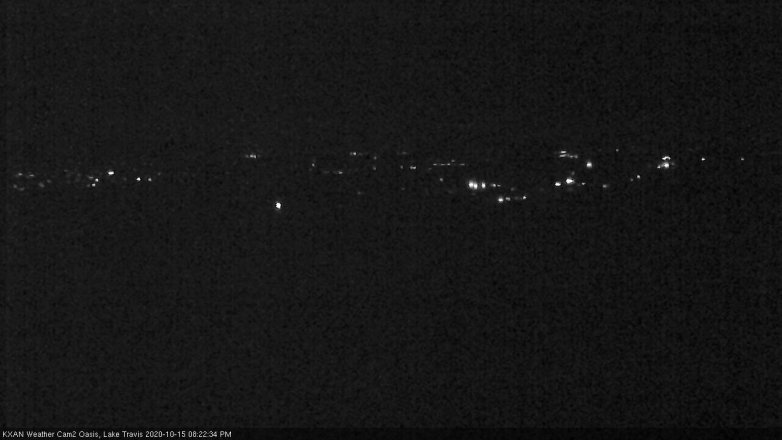 Lake Travis webcam, October 15, 2020 8:25 PM CT
