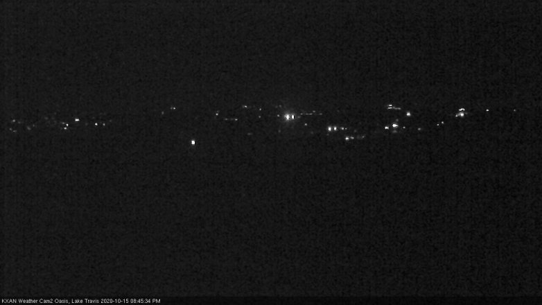 Lake Travis webcam, October 15, 2020 8:45 PM CT