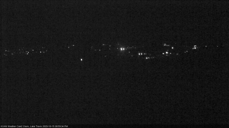 Lake Travis webcam, October 15, 2020 9:00 PM CT