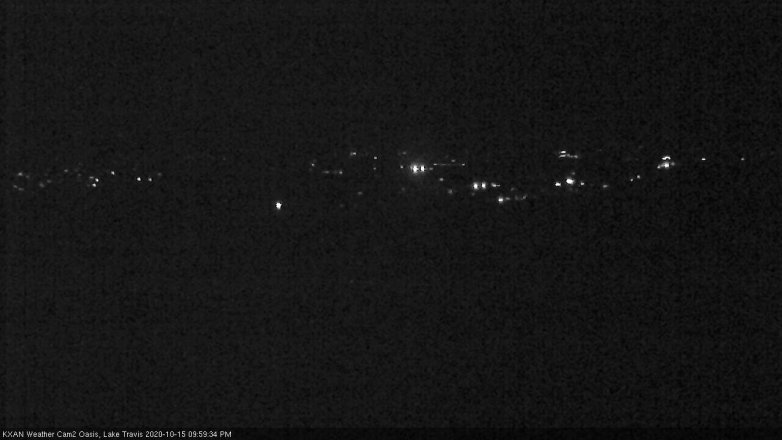 Lake Travis webcam, October 15, 2020 10:00 PM CT