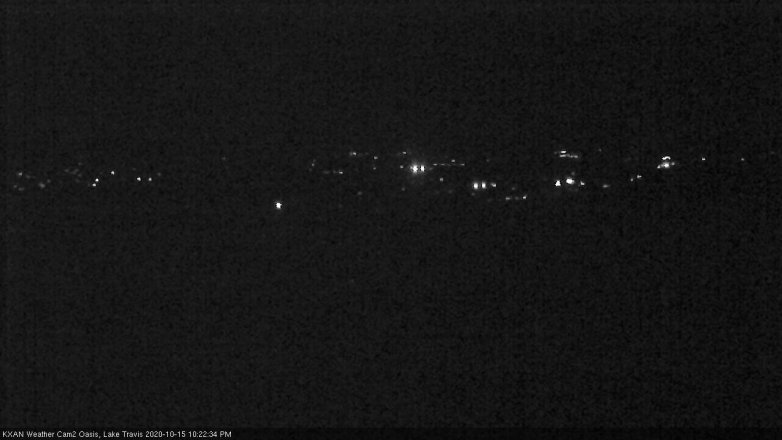Lake Travis webcam, October 15, 2020 10:25 PM CT