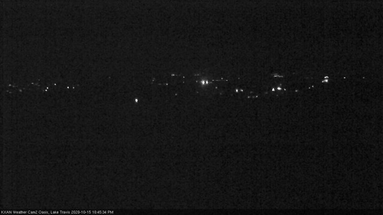 Lake Travis webcam, October 15, 2020 10:45 PM CT