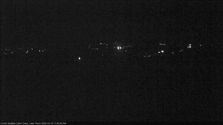 Lake Travis webcam, October 15, 2020 11:45 PM CT