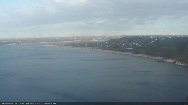 Lake Travis webcam, October 16, 2020 9:00 AM CT
