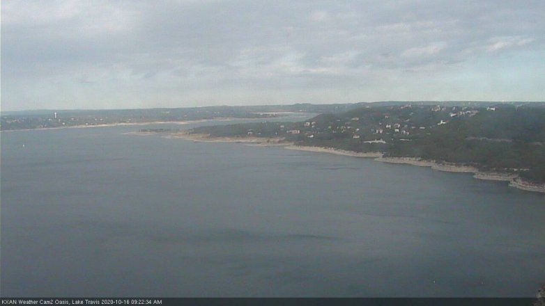 Lake Travis webcam, October 16, 2020 9:25 AM CT