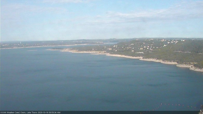 Lake Travis webcam, October 16, 2020 10:00 AM CT