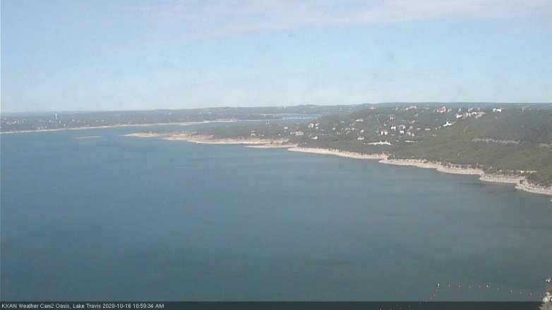 Lake Travis webcam, October 16, 2020 11:00 AM CT