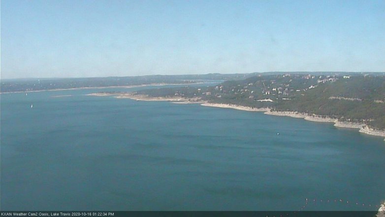 Lake Travis webcam, October 16, 2020 1:25 PM CT