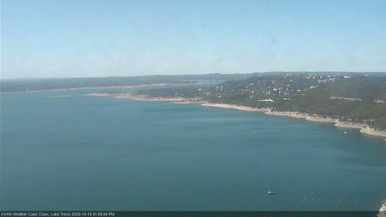 Lake Travis webcam, October 16, 2020 2:00 PM CT