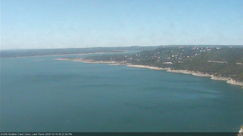 Lake Travis webcam, October 16, 2020 2:25 PM CT