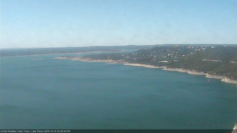Lake Travis webcam, October 16, 2020 2:45 PM CT