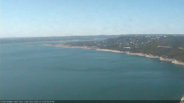 Lake Travis webcam, October 16, 2020 3:00 PM CT