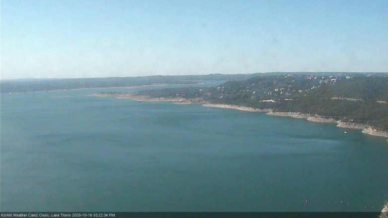 Lake Travis webcam, October 16, 2020 3:25 PM CT