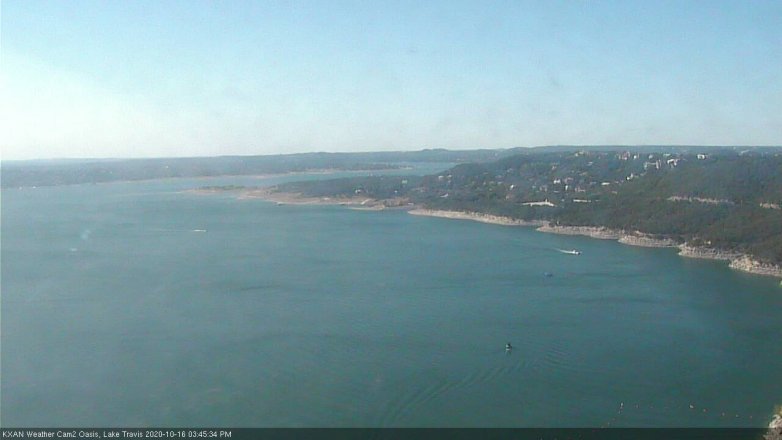 Lake Travis webcam, October 16, 2020 3:45 PM CT