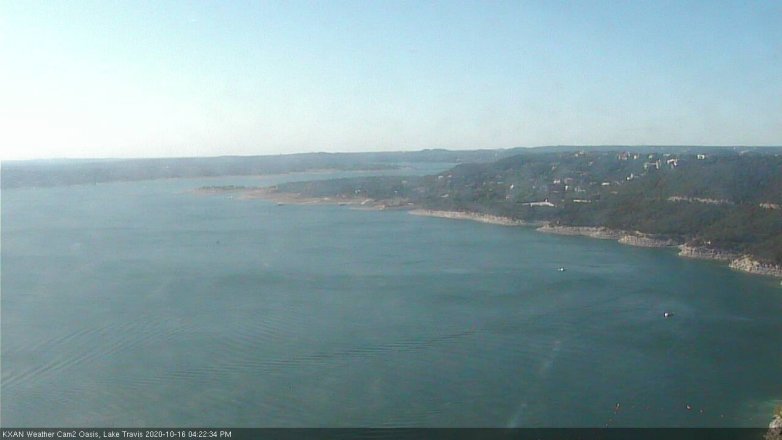 Lake Travis webcam, October 16, 2020 4:25 PM CT