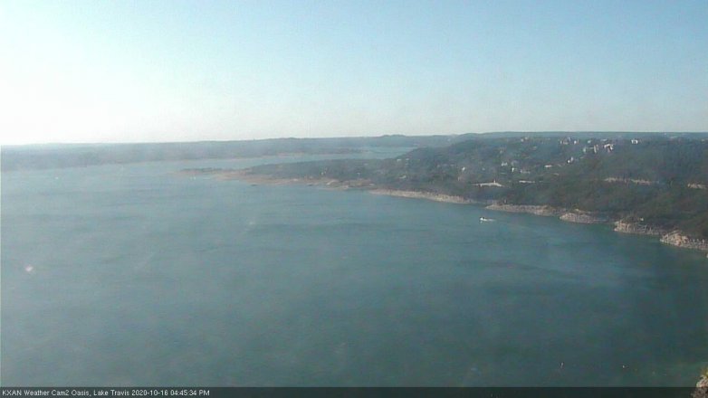 Lake Travis webcam, October 16, 2020 4:45 PM CT