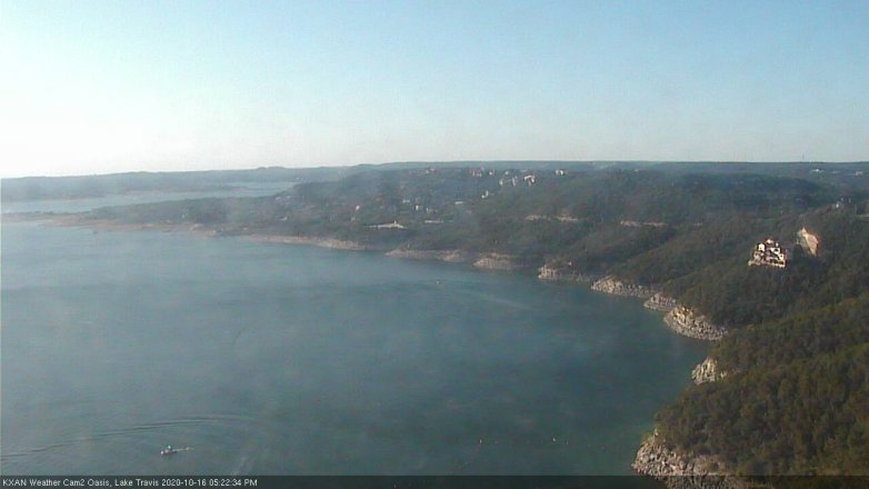 Lake Travis webcam, October 16, 2020 5:25 PM CT