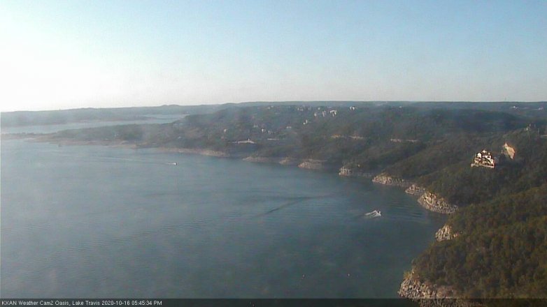Lake Travis webcam, October 16, 2020 5:45 PM CT
