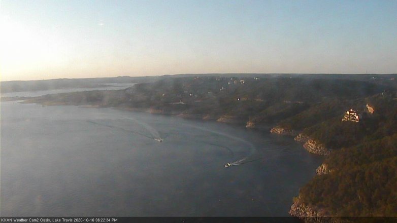 Lake Travis webcam, October 16, 2020 6:25 PM CT