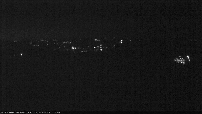 Lake Travis webcam, October 16, 2020 8:00 PM CT