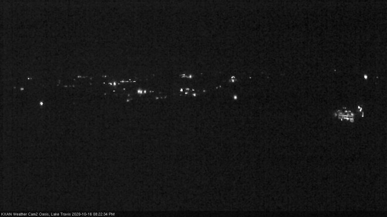 Lake Travis webcam, October 16, 2020 8:25 PM CT