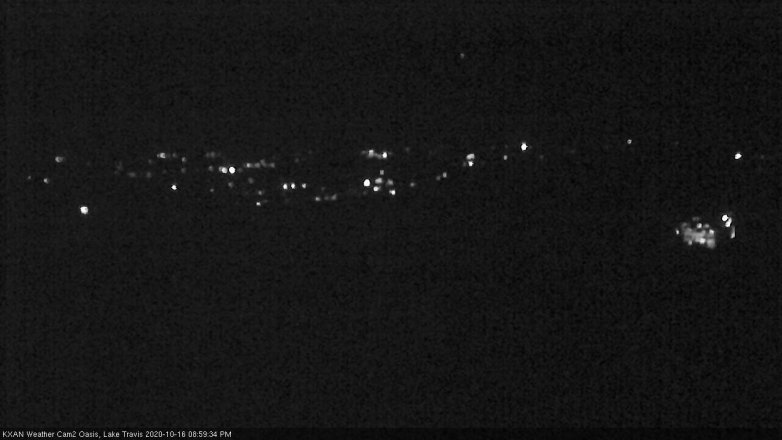 Lake Travis webcam, October 16, 2020 9:00 PM CT