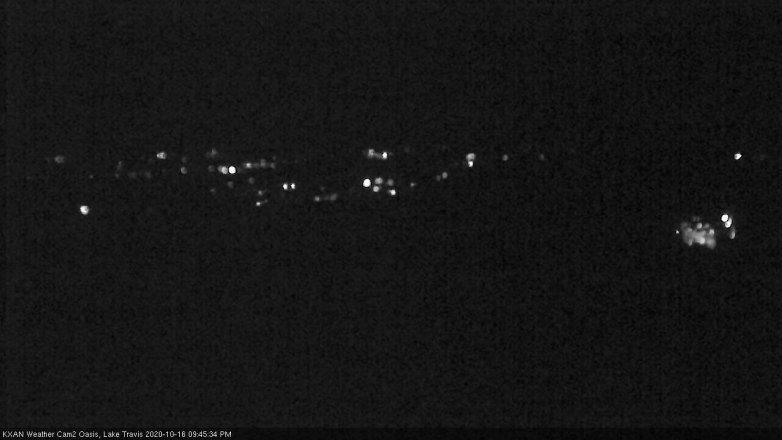 Lake Travis webcam, October 16, 2020 9:45 PM CT