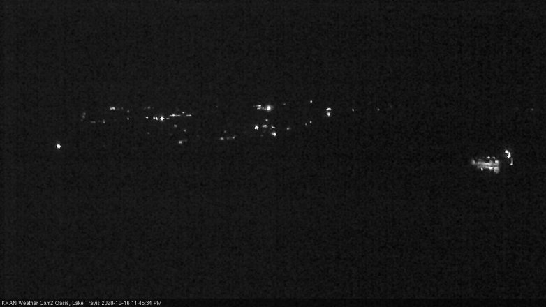 Lake Travis webcam, October 16, 2020 11:45 PM CT