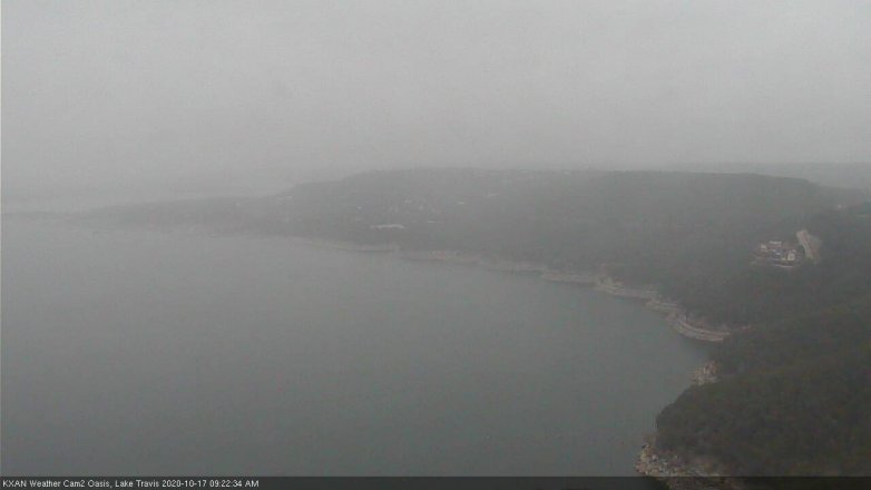 Lake Travis webcam, October 17, 2020 9:25 AM CT