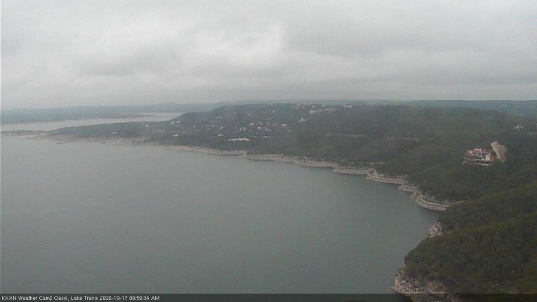 Lake Travis webcam, October 17, 2020 10:00 AM CT