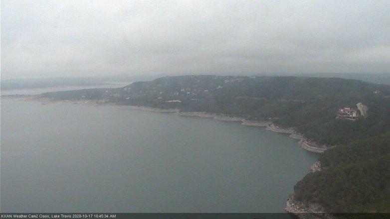 Lake Travis webcam, October 17, 2020 10:45 AM CT