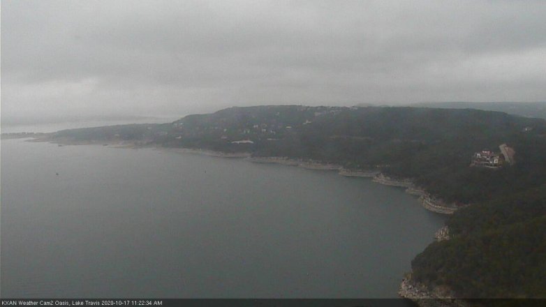 Lake Travis webcam, October 17, 2020 11:25 AM CT