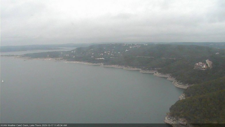 Lake Travis webcam, October 17, 2020 11:45 AM CT