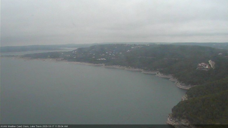 Lake Travis webcam, October 17, 2020 12:00 PM CT