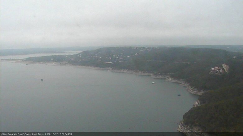 Lake Travis webcam, October 17, 2020 12:25 PM CT