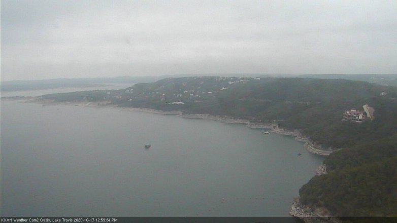 Lake Travis webcam, October 17, 2020 1:00 PM CT