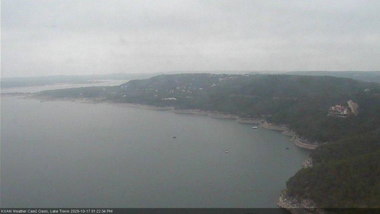 Lake Travis webcam, October 17, 2020 1:25 PM CT