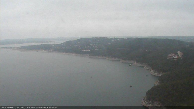 Lake Travis webcam, October 17, 2020 2:00 PM CT
