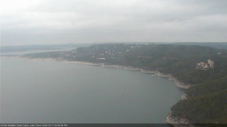 Lake Travis webcam, October 17, 2020 2:45 PM CT