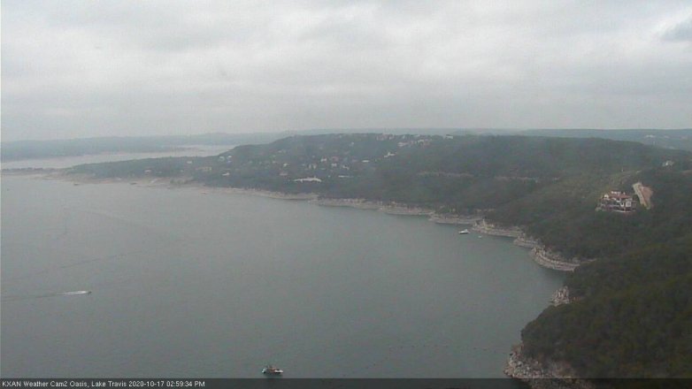 Lake Travis webcam, October 17, 2020 3:00 PM CT