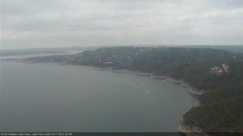 Lake Travis webcam, October 17, 2020 3:25 PM CT
