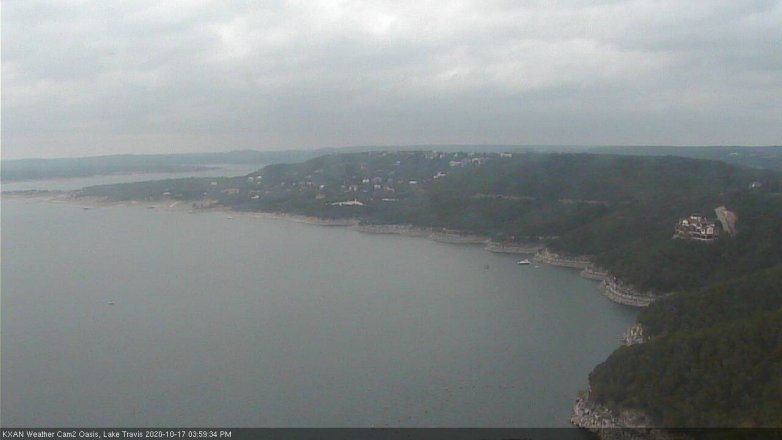 Lake Travis webcam, October 17, 2020 4:00 PM CT